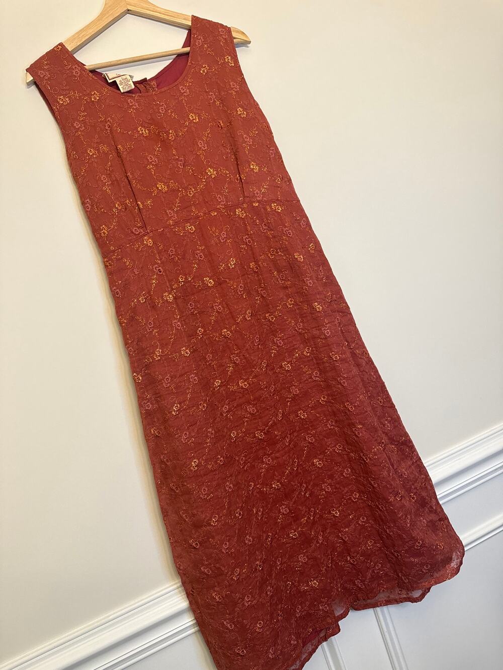 April Cornell Vintage Floral Maxi Dress Size L